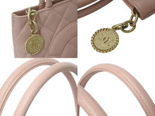 Load image into Gallery viewer, 極美品 CHANEL シャネル 復刻トート トートバッグ ハンドバッグ 6番台 ココマーク キャビアスキン ピンク ゴールド金具 中古 4c076539