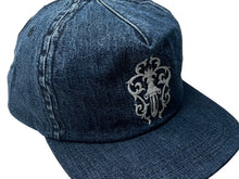 画像をギャラリービューアに読み込む, 新品未使用 CHROME HEARTS クロムハーツ キャップ ヴィンダガー クロスボール ブルー コットン 中古 4c076559