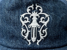 画像をギャラリービューアに読み込む, 新品未使用 CHROME HEARTS クロムハーツ キャップ ヴィンダガー クロスボール ブルー コットン 中古 4c076559
