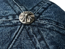 画像をギャラリービューアに読み込む, 新品未使用 CHROME HEARTS クロムハーツ キャップ ヴィンダガー クロスボール ブルー コットン 中古 4c076559