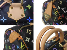 Load image into Gallery viewer, 極美品 LOUIS VUITTON ルイヴィトン スピーディ30 ハンドバッグ M92642 モノグラム マルチカラー ブラック 中古 4c076568