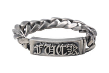 画像をギャラリービューアに読み込む, CHROME HEARTS クロムハーツ FUCK ID クラシック ブレスレット 重量約102.8g 2003/sterling刻印 全長約20cm シルバ−925 美品 中古 4c076570