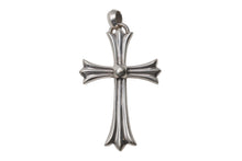 画像をギャラリービューアに読み込む, CHROME HEARTS クロムハーツ ラージCHクロス Wベイル ペンダント チャーム 重量約45.2g STERLING刻印 美品 中古 4c076571