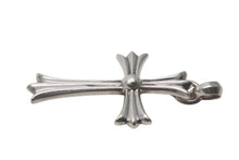 画像をギャラリービューアに読み込む, CHROME HEARTS クロムハーツ ラージCHクロス Wベイル ペンダント チャーム 重量約45.2g STERLING刻印 美品 中古 4c076571