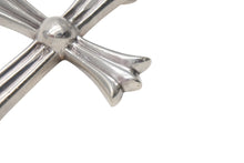 画像をギャラリービューアに読み込む, CHROME HEARTS クロムハーツ ラージCHクロス Wベイル ペンダント チャーム 重量約45.2g STERLING刻印 美品 中古 4c076571