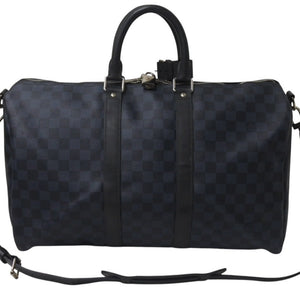 LOUIS VUITTON Keepall Bandouliere 45 Boston Bag 2WAY Damier Ecobalt N41349 Good Condition Used 4c076578