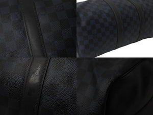 LOUIS VUITTON Keepall Bandouliere 45 Boston Bag 2WAY Damier Ecobalt N41349 Good Condition Used 4c076578