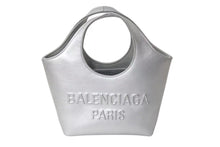 画像をギャラリービューアに読み込む, 極美品 BALENCIAGA バレンシアガ ハンドバッグ MARY KATE XS メアリーケイト XS シルバー レザー 747036 中古 4c076583