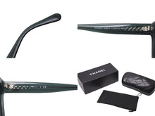 Load image into Gallery viewer, CHANEL シャネル サングラス アイウェア 5380-A c.1546/C0 サイズ56◻︎17 140 ココマーク クリアグリーン 美品 中古 4c076605