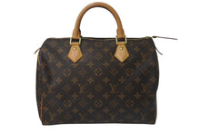 Load image into Gallery viewer, 極美品 LOUIS VUITTON ルイヴィトン モノグラム スピーディ30 ハンドバッグ ミニボストン M41108 新型 ブラウン 中古 4c076610