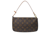 画像をギャラリービューアに読み込む, 極美品 LOUIS VUITTON ルイヴィトン アクセサリーポーチ ポシェットアクセソワール M51980 モノグラム ブラウン スト付き 中古 4c076611