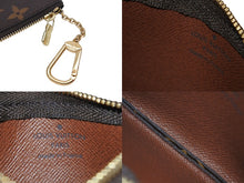 画像をギャラリービューアに読み込む, 極美品 LOUIS VUITTON ルイヴィトン カードキーケース ポシェットクレ ブラウン モノグラム M62650 ゴールド金具 中古 4c076615