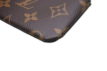 画像をギャラリービューアに読み込む, 極美品 LOUIS VUITTON ルイヴィトン カードキーケース ポシェットクレ ブラウン モノグラム M62650 ゴールド金具 中古 4c076615