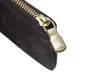 画像をギャラリービューアに読み込む, 極美品 LOUIS VUITTON ルイヴィトン カードキーケース ポシェットクレ ブラウン モノグラム M62650 ゴールド金具 中古 4c076615