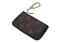 画像をギャラリービューアに読み込む, 極美品 LOUIS VUITTON ルイヴィトン カードキーケース ポシェットクレ ブラウン モノグラム M62650 ゴールド金具 中古 4c076615