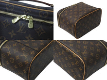 画像をギャラリービューアに読み込む, 極美品 LOUIS VUITTON ルイヴィトン モノグラム ニースBB バニティバッグ M42265 ブラウン ゴールド金具 中古 4c076616