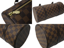 Load image into Gallery viewer, 極美品 LOUIS VUITTON ルイヴィトン ハンドバッグ パピヨン30 ダミエキャンバス N51303 ブラウン ゴールド金具 中古 4c076619