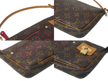 画像をギャラリービューアに読み込む, LOUIS VUITTON ルイヴィトン モノグラムペルフォ ポシェットアクセソワール アクセサリーポーチ M95183 フューシャ 美品 中古 4c076623