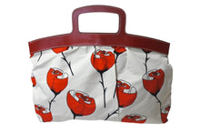 Load image into Gallery viewer, MIUMIU ミュウミュウ ハンドバッグ 花柄 チューリップ ホワイト レッド ナイロン レザー サイズ31 美品 中古 4c076631