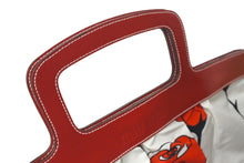 Load image into Gallery viewer, MIUMIU ミュウミュウ ハンドバッグ 花柄 チューリップ ホワイト レッド ナイロン レザー サイズ31 美品 中古 4c076631