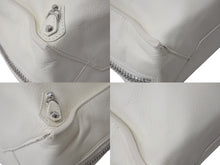 画像をギャラリービューアに読み込む, BALENCIAGA バレンシアガ THE PAPER ザペーパー ハンドバッグ アイボリー レザー 370926 手持ち 鞄 美品 中古 4c076635