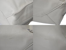 画像をギャラリービューアに読み込む, BALENCIAGA バレンシアガ THE PAPER ザペーパー ハンドバッグ アイボリー レザー 370926 手持ち 鞄 美品 中古 4c076635