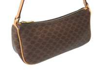 Load image into Gallery viewer, CELINE セリーヌ ワンショルダーバッグ ミニハンドバッグ アクセサリーポーチ マカダム柄 ブラウン 美品 中古 4c076636 正規品