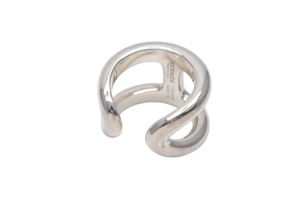 極美品 HERMES エルメス オスモズ GM リング 指輪 フランス製 シルバー925 15.7g サイズ13号 中古 4c076648