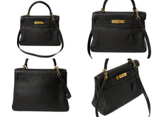 画像をギャラリービューアに読み込む, HERMES エルメス ケリー28 内縫い ショコラ ◻︎J刻印 トリヨンクレマンス ゴールド金具 ハンドバッグ 美品 中古 4c076667