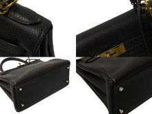 画像をギャラリービューアに読み込む, HERMES エルメス ケリー28 内縫い ショコラ ◻︎J刻印 トリヨンクレマンス ゴールド金具 ハンドバッグ 美品 中古 4c076667