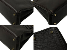 画像をギャラリービューアに読み込む, HERMES エルメス ケリー28 内縫い ショコラ ◻︎J刻印 トリヨンクレマンス ゴールド金具 ハンドバッグ 美品 中古 4c076667