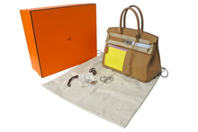 画像をギャラリービューアに読み込む, 新品同様 HERMES エルメス バーキンカラーマティック30 チャイ ライム ブルーブリュム カシス スイフトB刻印 シルバー金具 中古 4c076672