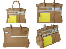 画像をギャラリービューアに読み込む, 新品同様 HERMES エルメス バーキンカラーマティック30 チャイ ライム ブルーブリュム カシス スイフトB刻印 シルバー金具 中古 4c076672