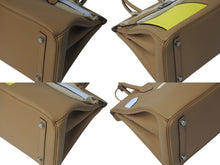 画像をギャラリービューアに読み込む, 新品同様 HERMES エルメス バーキンカラーマティック30 チャイ ライム ブルーブリュム カシス スイフトB刻印 シルバー金具 中古 4c076672