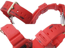 Load image into Gallery viewer, CASIO G-SHOCK A BATHING APE カシオ アベイシングエイプ コラボウォッチ 腕時計 DW-6900 レッド シルバー金具 中古 4c076704