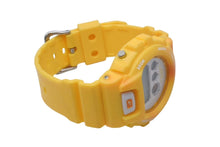 Load image into Gallery viewer, CASIO G-SHOCK A BATHING APE カシオ アベイシングエイプ コラボウォッチ 腕時計 DW-6900 イエロー シルバー金具 中古 4c076705