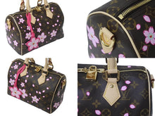 Load image into Gallery viewer, 新品未使用 LOUIS VUITTON ルイヴィトン LV TM スピーディー バンドリエール25 チェリーブロッサム ハンドバッグ M14174 中古 4c076720