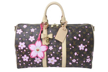 画像をギャラリービューアに読み込む, 新品未使用 LOUIS VUITTON ルイヴィトン LV × TM キーポル バンドリエール 45 チェリー モノグラム 村上隆 M13752 中古 4c076723