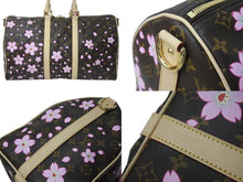 画像をギャラリービューアに読み込む, 新品未使用 LOUIS VUITTON ルイヴィトン LV × TM キーポル バンドリエール 45 チェリー モノグラム 村上隆 M13752 中古 4c076723