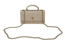 Load image into Gallery viewer, CHANEL シャネル チェーンクラッチ ショルダーバッグ AP4184 ランダム番台 ココマーク キルティング ベージュ 美品 中古 4c076729
