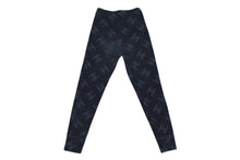 Load image into Gallery viewer, CHANEL シャネル ココマーク レギンス スウェットパンツ ボトムス ベロア ヴィンテージ ブラック レディース 総柄 美品 中古 4c076730