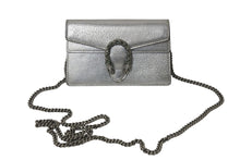 Load image into Gallery viewer, GUCCI グッチ チェーンショルダーバッグ デュオニソス 476432 レザー シルバー 美品 中古 4c076733