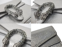 Load image into Gallery viewer, GUCCI グッチ チェーンショルダーバッグ デュオニソス 476432 レザー シルバー 美品 中古 4c076733