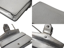 Load image into Gallery viewer, GUCCI グッチ チェーンショルダーバッグ デュオニソス 476432 レザー シルバー 美品 中古 4c076733