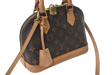 Load image into Gallery viewer, LOUIS VUITTON ルイヴィトン モノグラム アルマBB 2WAYハンドバッグ M53152 ショルダー ロゴ ゴールド金具 良品 中古 4c076734