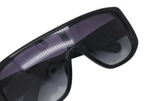 Load image into Gallery viewer, CHANEL シャネル Shield Sunglasses アセテート シールド サングラス 5495A ココマーク ブラック 良品 中古 4c076740