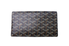 画像をギャラリービューアに読み込む, GOYARD ゴヤール リシュリュー 二つ折り長財布 ロングウォレット ブラック ヘリボーン柄 レザー APM20501 美品 中古 4c067997