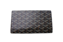 画像をギャラリービューアに読み込む, GOYARD ゴヤール リシュリュー 二つ折り長財布 ロングウォレット ブラック ヘリボーン柄 レザー APM20501 美品 中古 4c067997