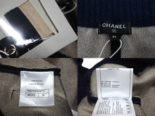 画像をギャラリービューアに読み込む, 新品未使用 CHANEL シャネル スウェットパンツ サイズ36 P65114K60972 ネイビー カシミヤ シルク ココマーク 中古 4c069358