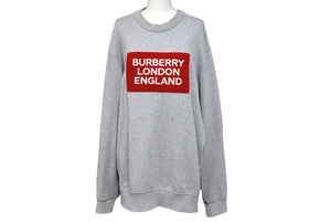 BURBERRY バーバリー 19AW ロゴアップリケ クルーネック スウェット トレーナー スウェット 中古 良品 4c069554